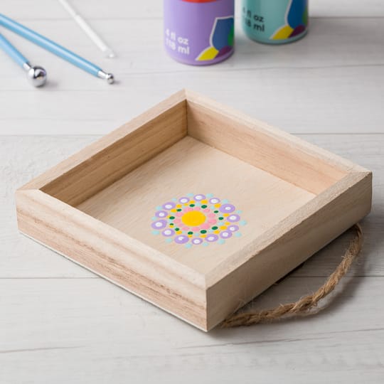 4.9" x 4.9" DIY Square Wood Shadow Box by Make Market®